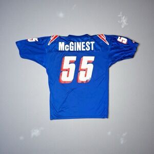 Vintage Champion Willie McGinest 55 New England Patriots Jersey Size 48 USA
